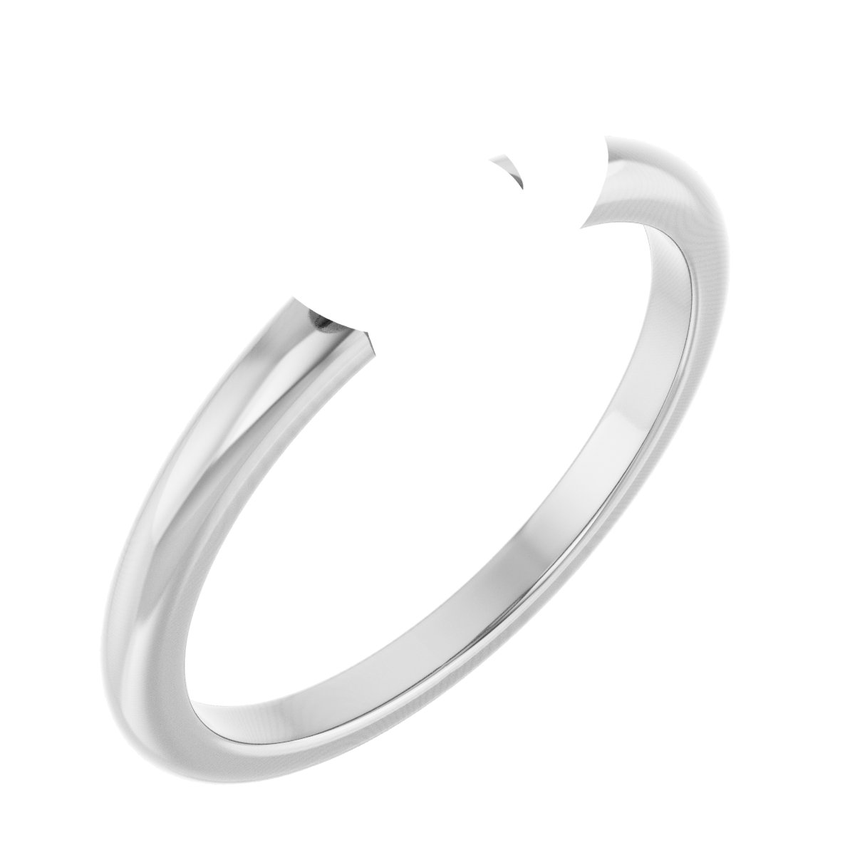 Claw-Prong Solitaire Bezel-Style Engagement Ring