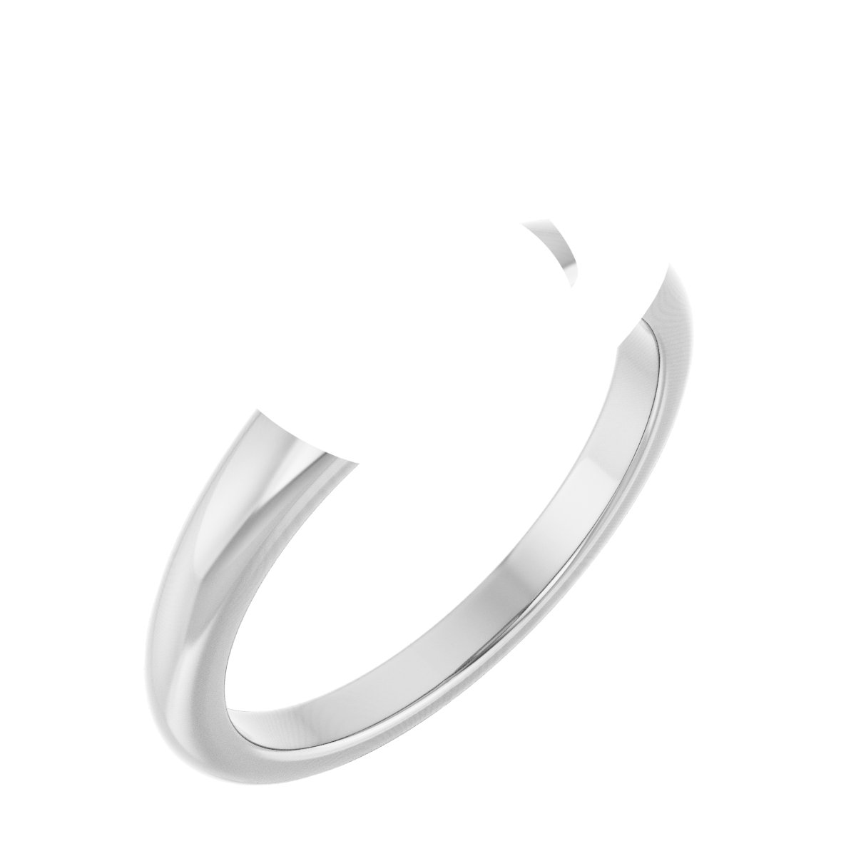 Claw-Prong Solitaire Bezel-Style Engagement Ring