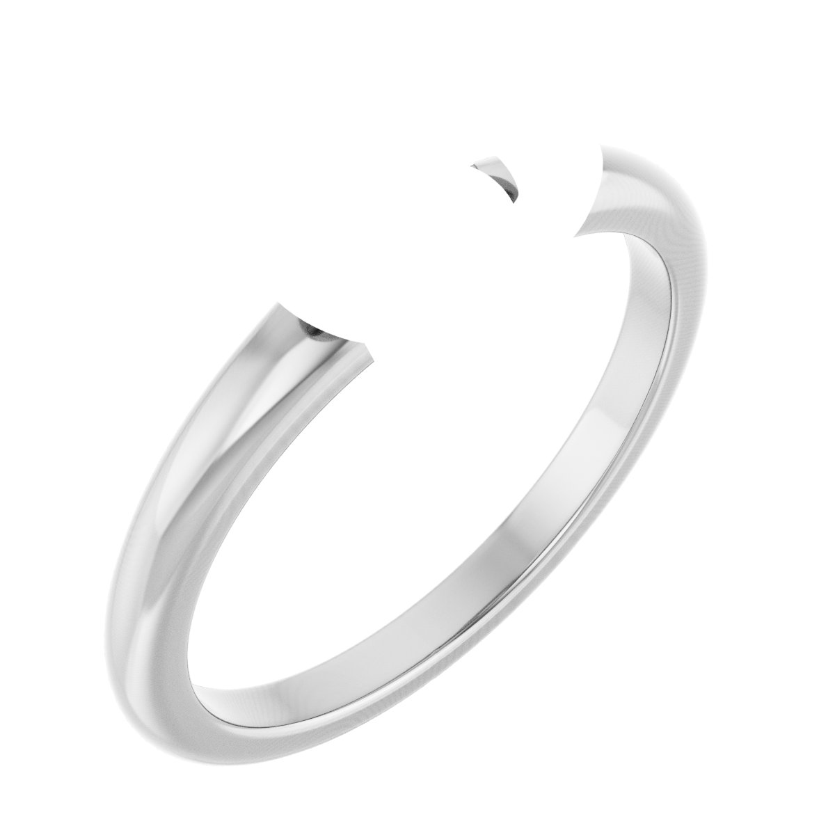 Claw-Prong Solitaire Bezel-Style Engagement Ring