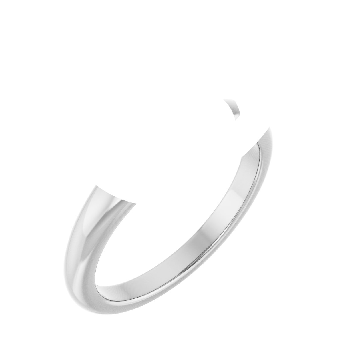 Claw-Prong Solitaire Bezel-Style Engagement Ring