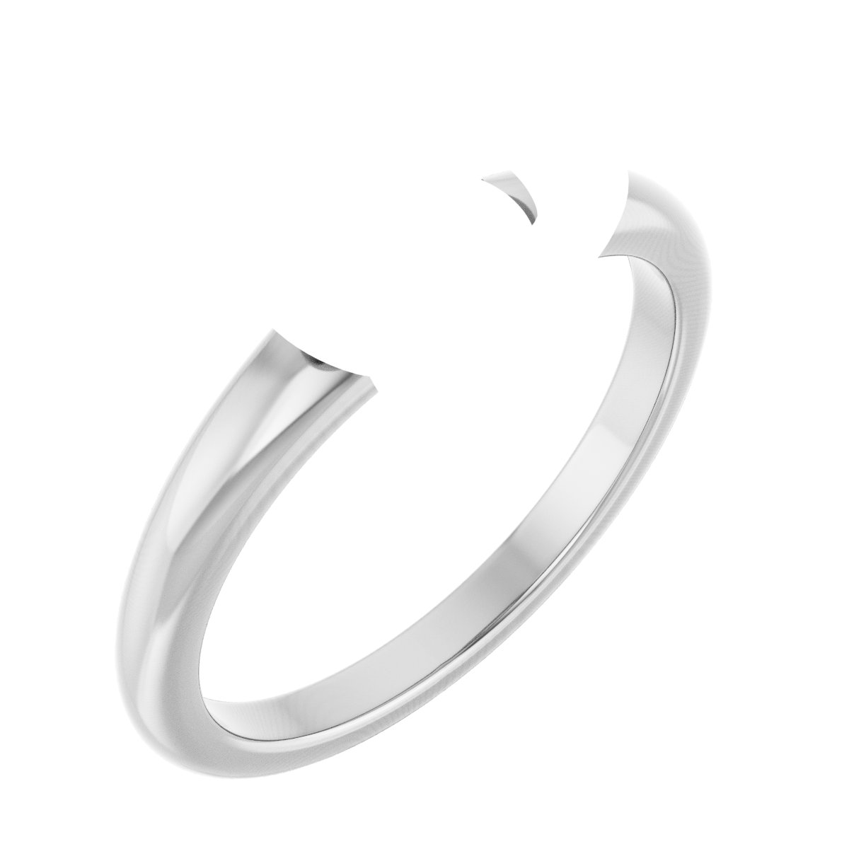 Claw-Prong Solitaire Bezel-Style Engagement Ring