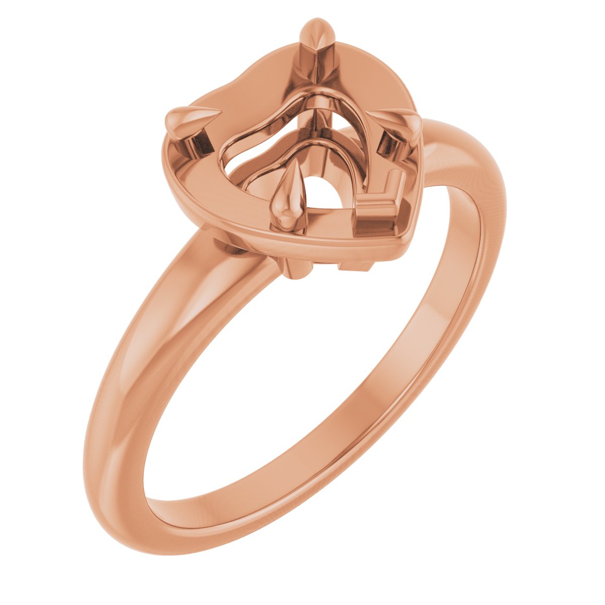 Claw-Prong Solitaire Bezel-Style Engagement Ring