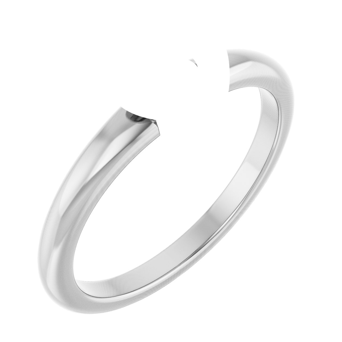 Claw-Prong Solitaire Bezel-Style Engagement Ring