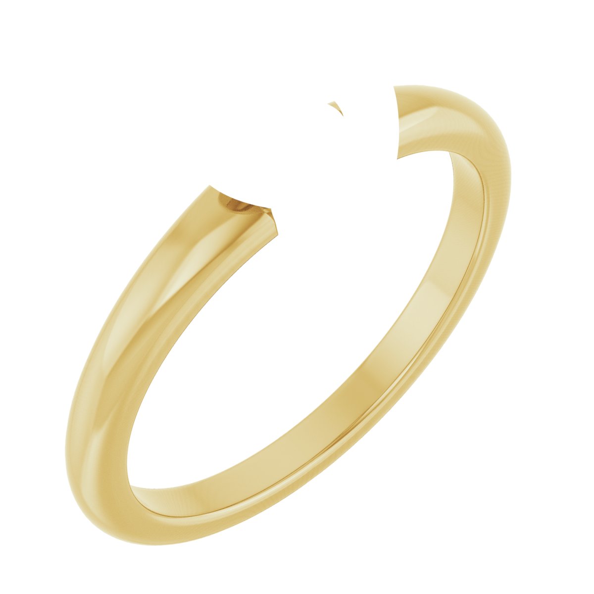 Claw-Prong Solitaire Bezel-Style Engagement Ring