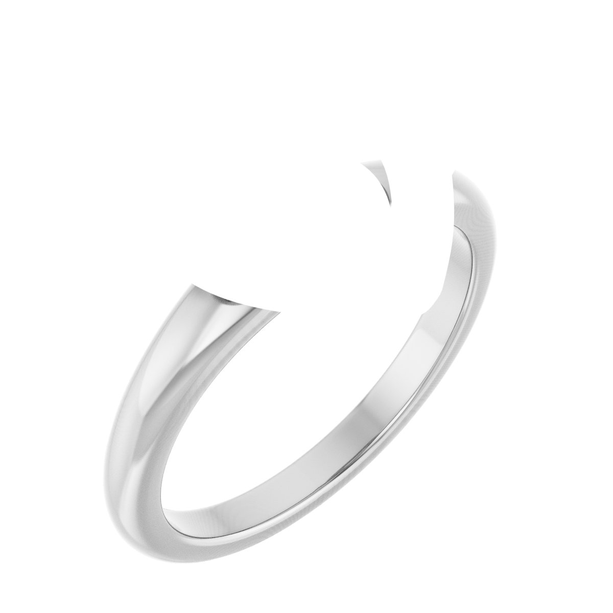 Claw-Prong Solitaire Bezel-Style Engagement Ring