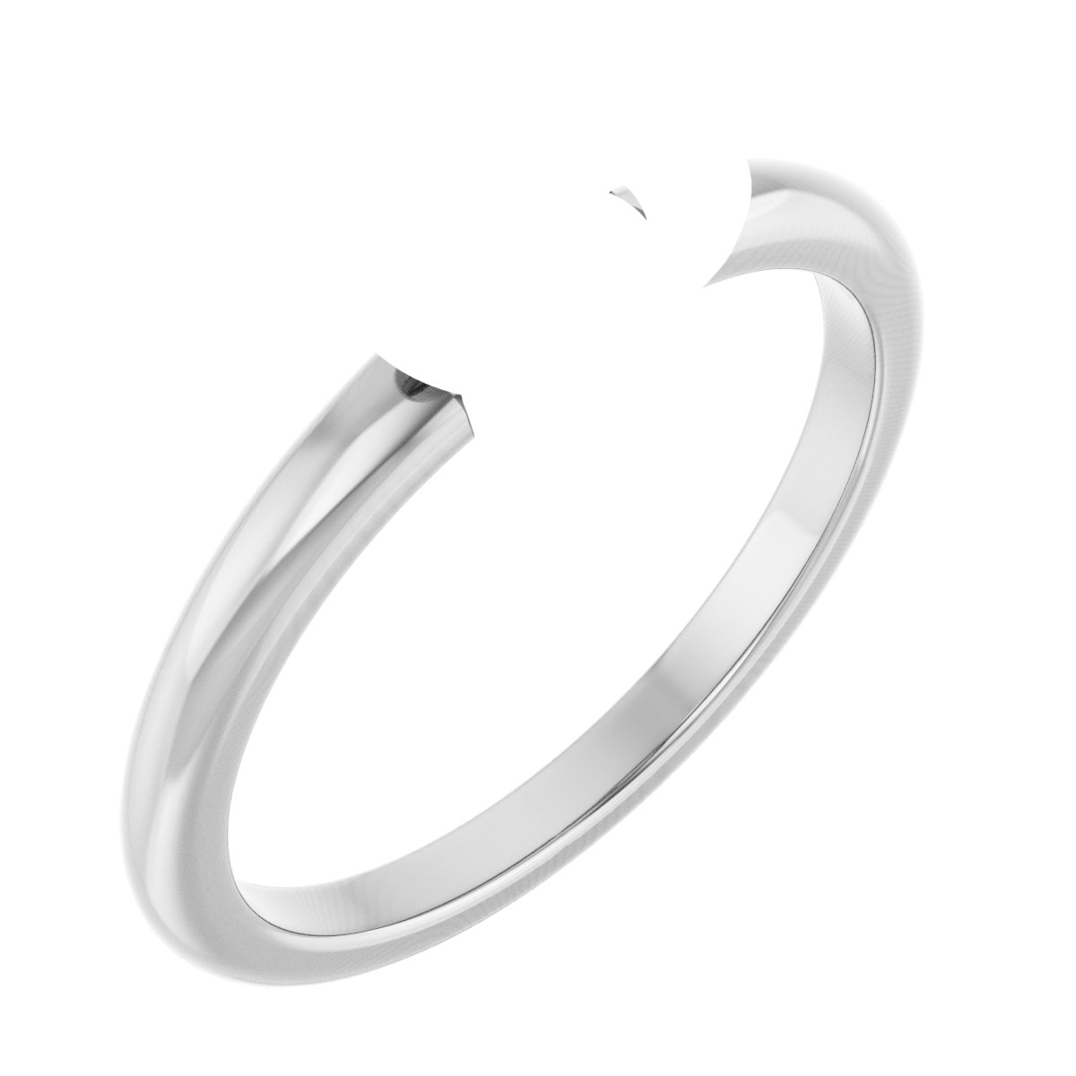 Claw-Prong Solitaire Bezel-Style Engagement Ring