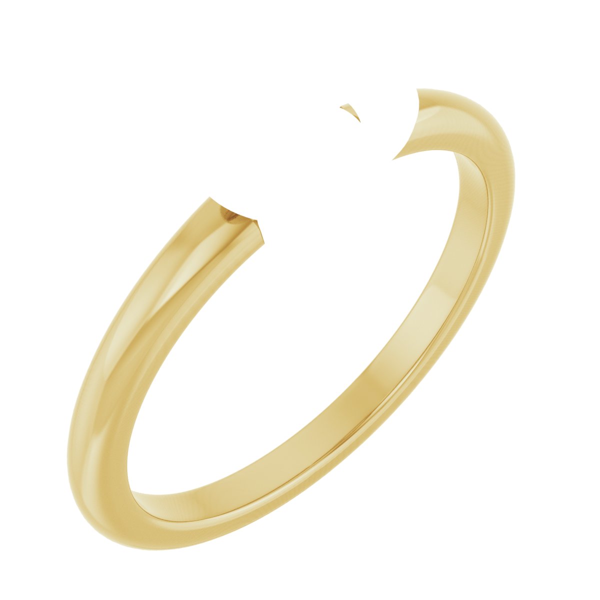 Claw-Prong Solitaire Bezel-Style Engagement Ring