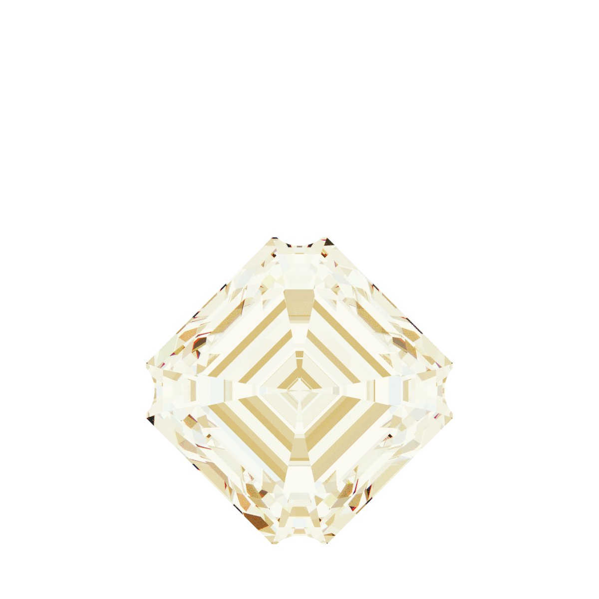 Asscher 4-Prong Solitaire Dangle