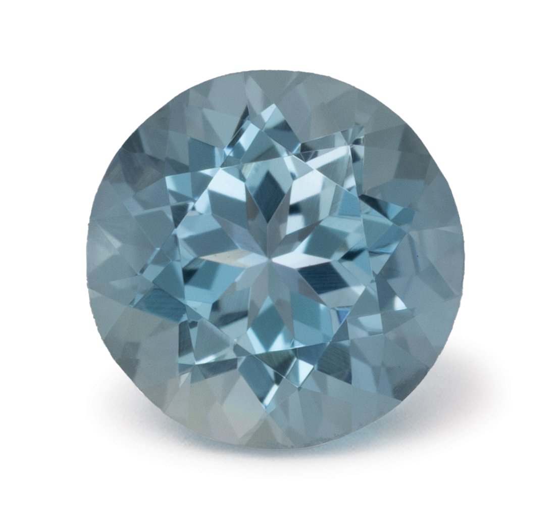 ROUND 1.13ct Natural Aquamarine