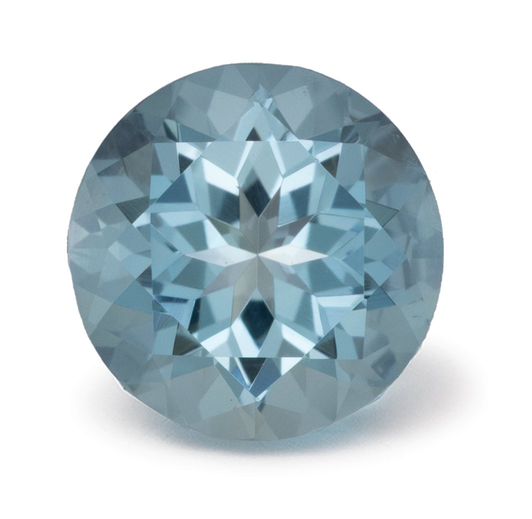 ROUND 1.13ct Natural Aquamarine