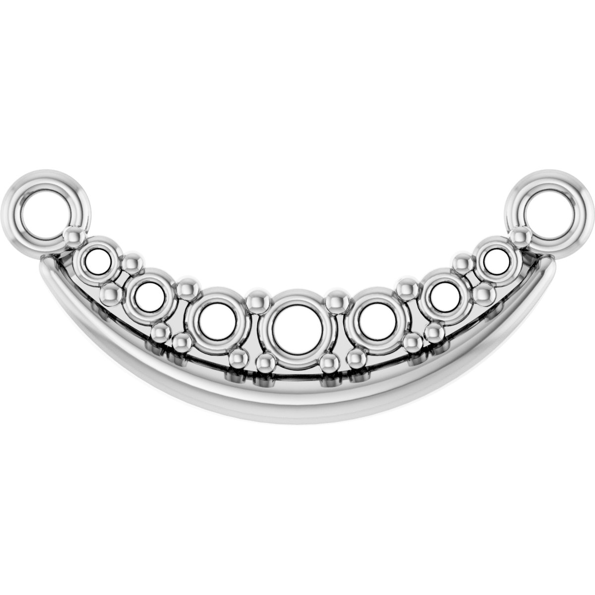 Accented Curved Bar Necklace Center