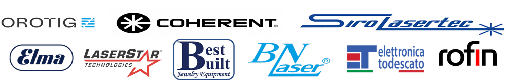 Orotig | Coherent | Siro Lasertec | Elma| Laserstar Technologies | Best Buit Jewelry Equipment | BN Laser | Elettreonic Todescato | Rofin