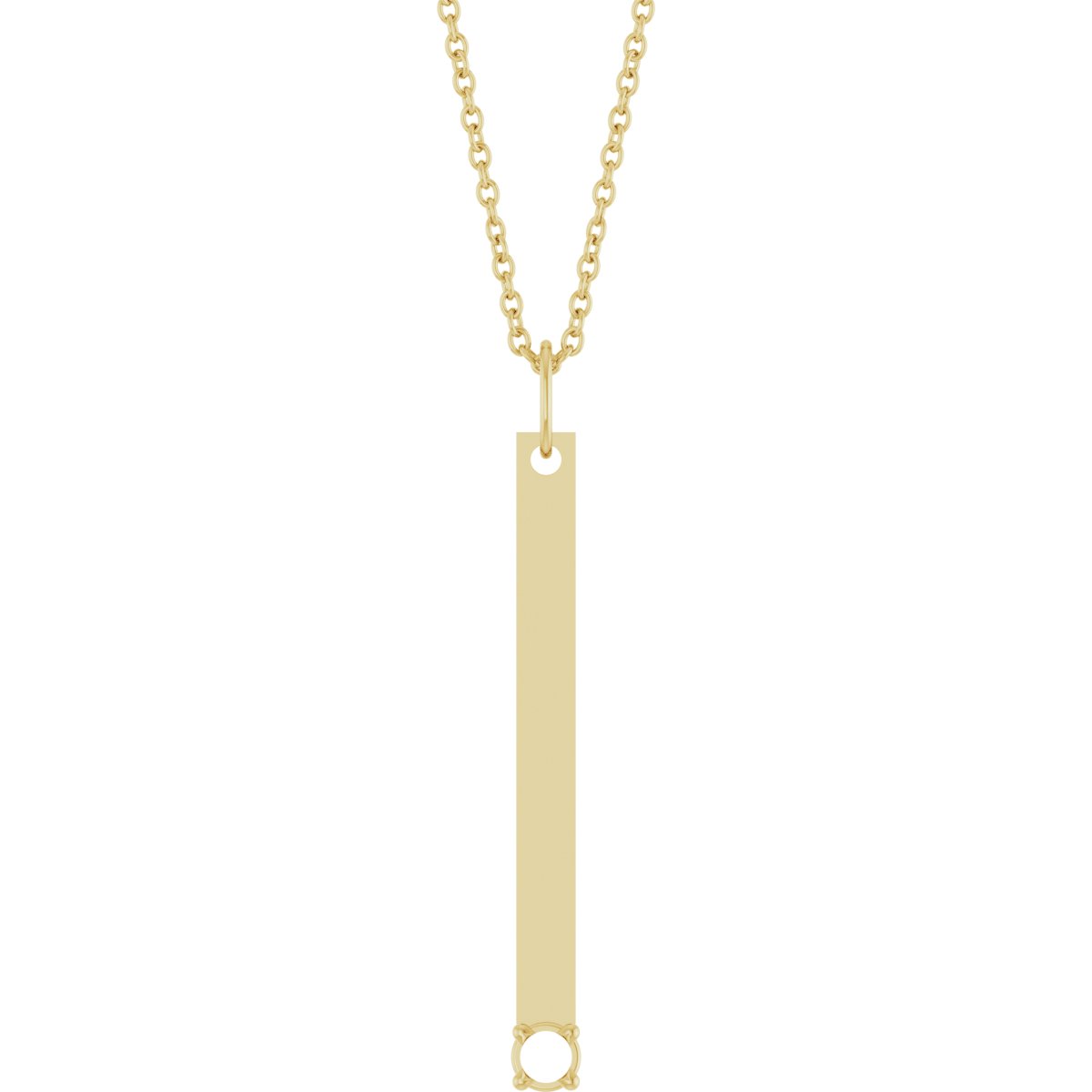 Engravable Bar Necklace or Pendant