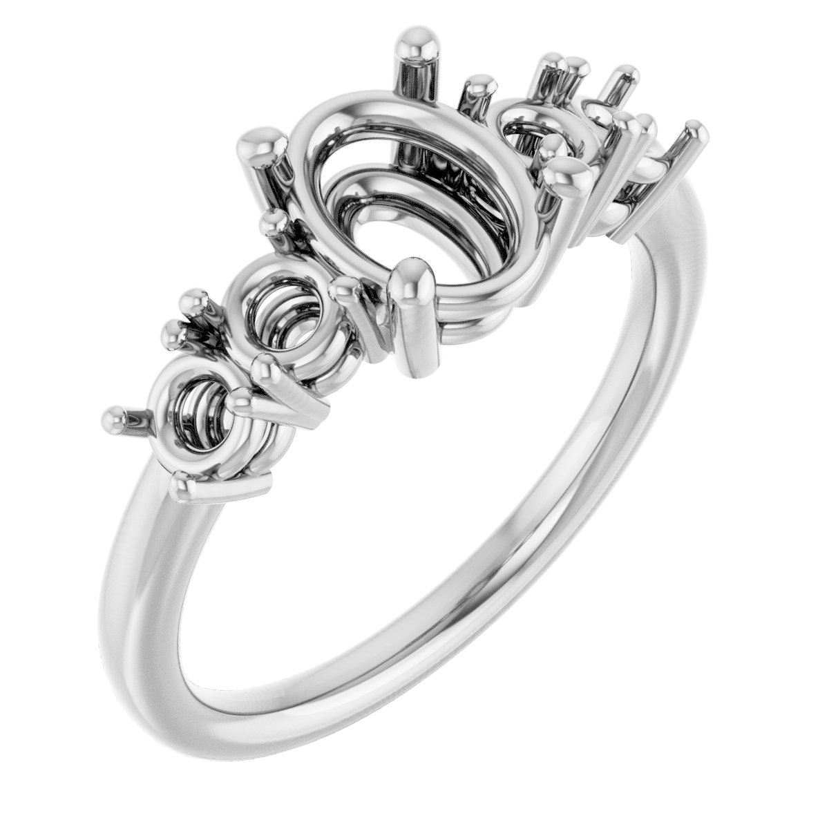 Accented Engagement Ring