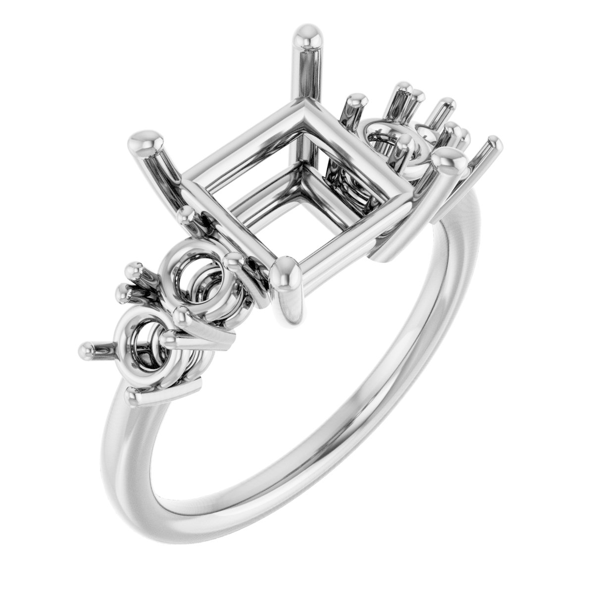 Accented Engagement Ring