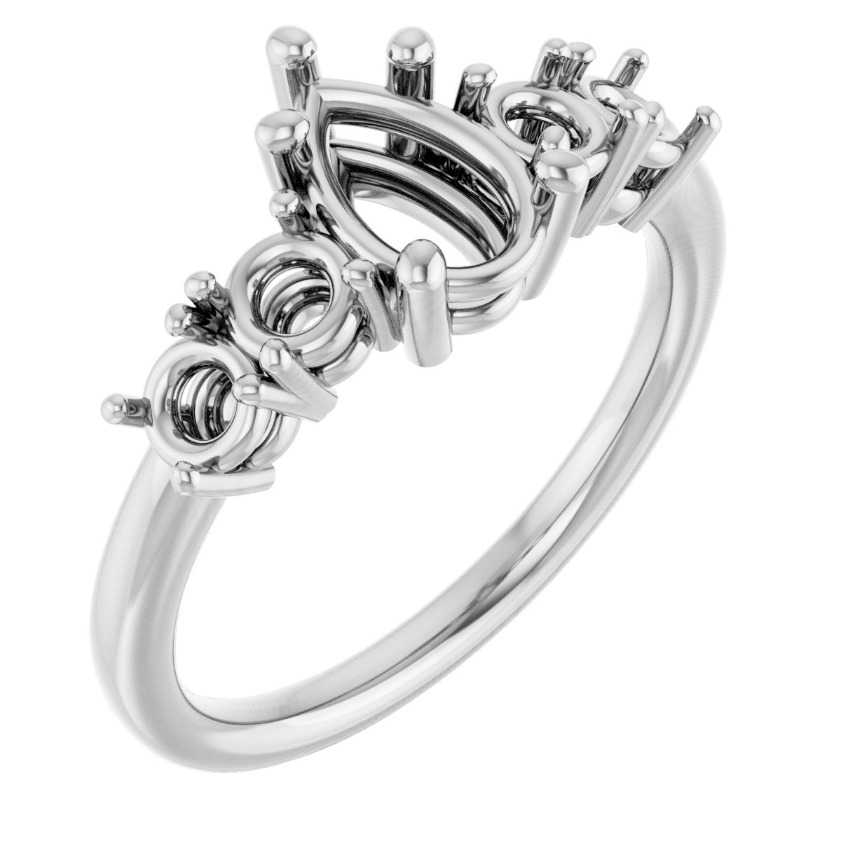 Accented Engagement Ring