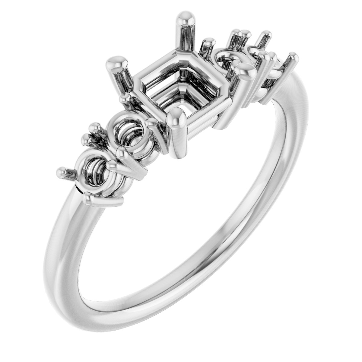 Accented Engagement Ring