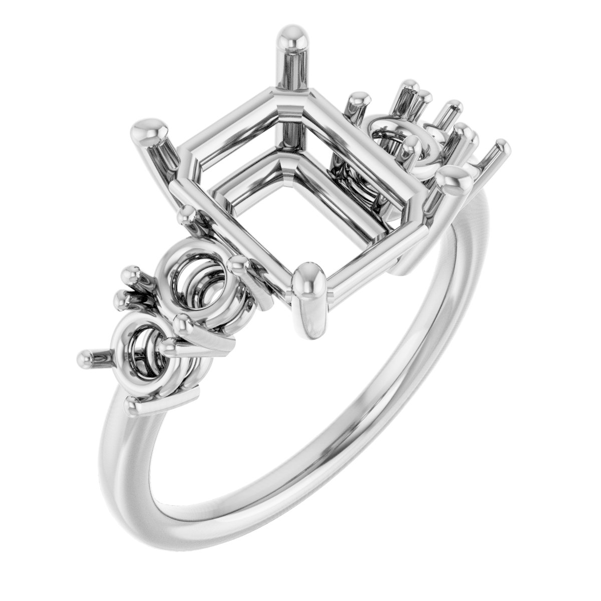 Accented Engagement Ring