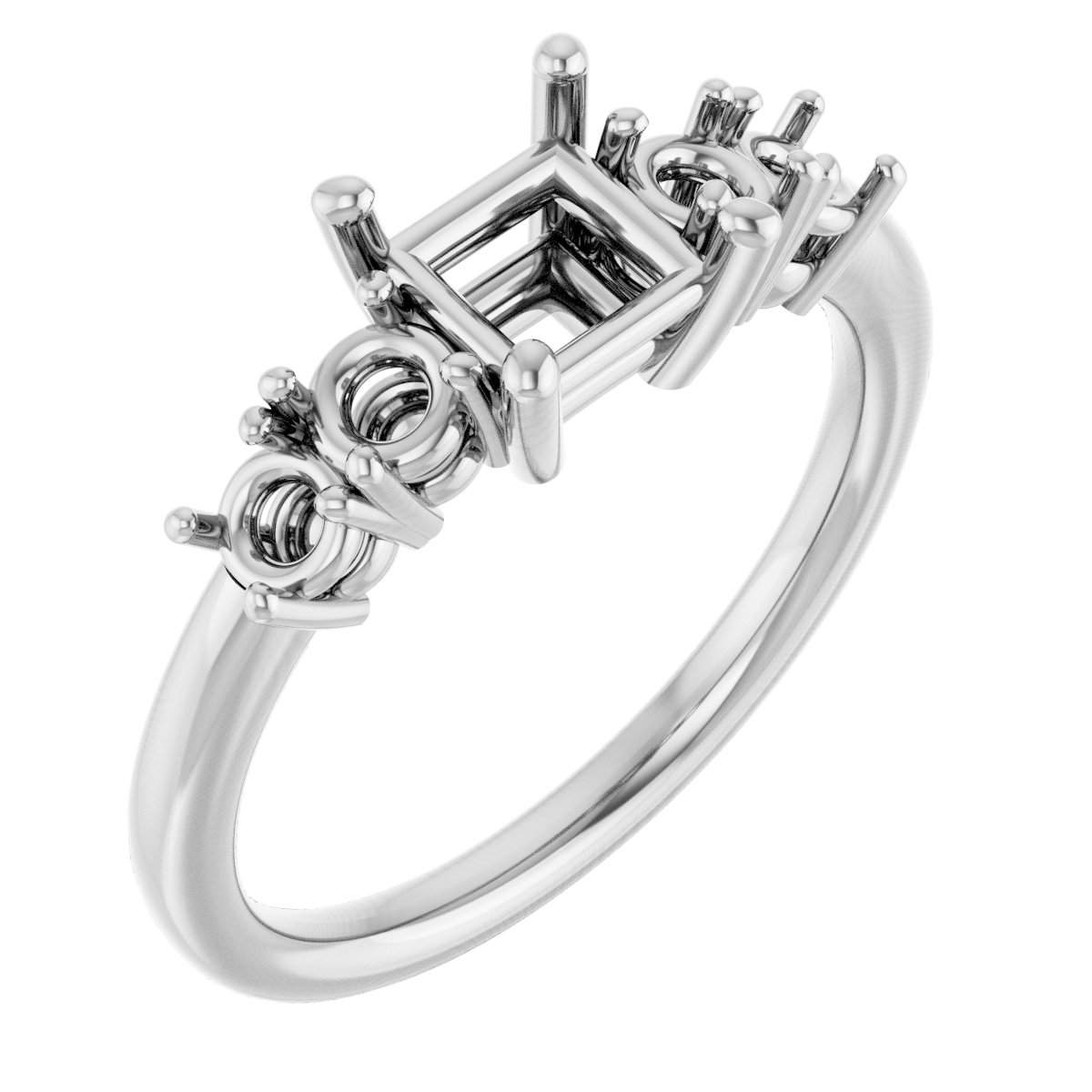 Accented Engagement Ring