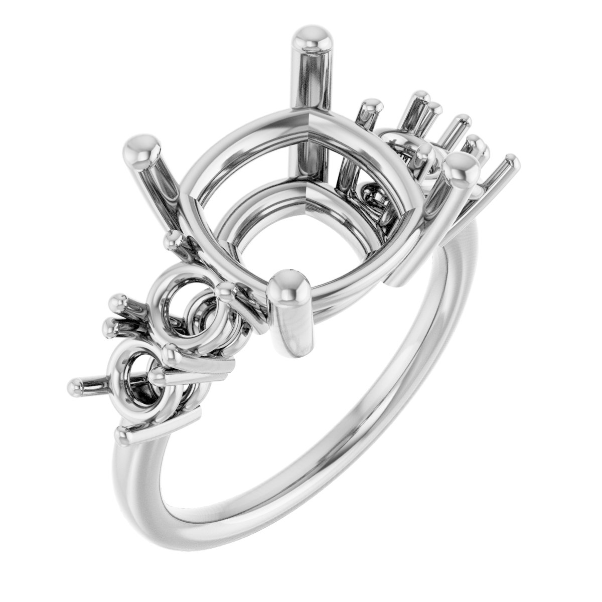Accented Engagement Ring