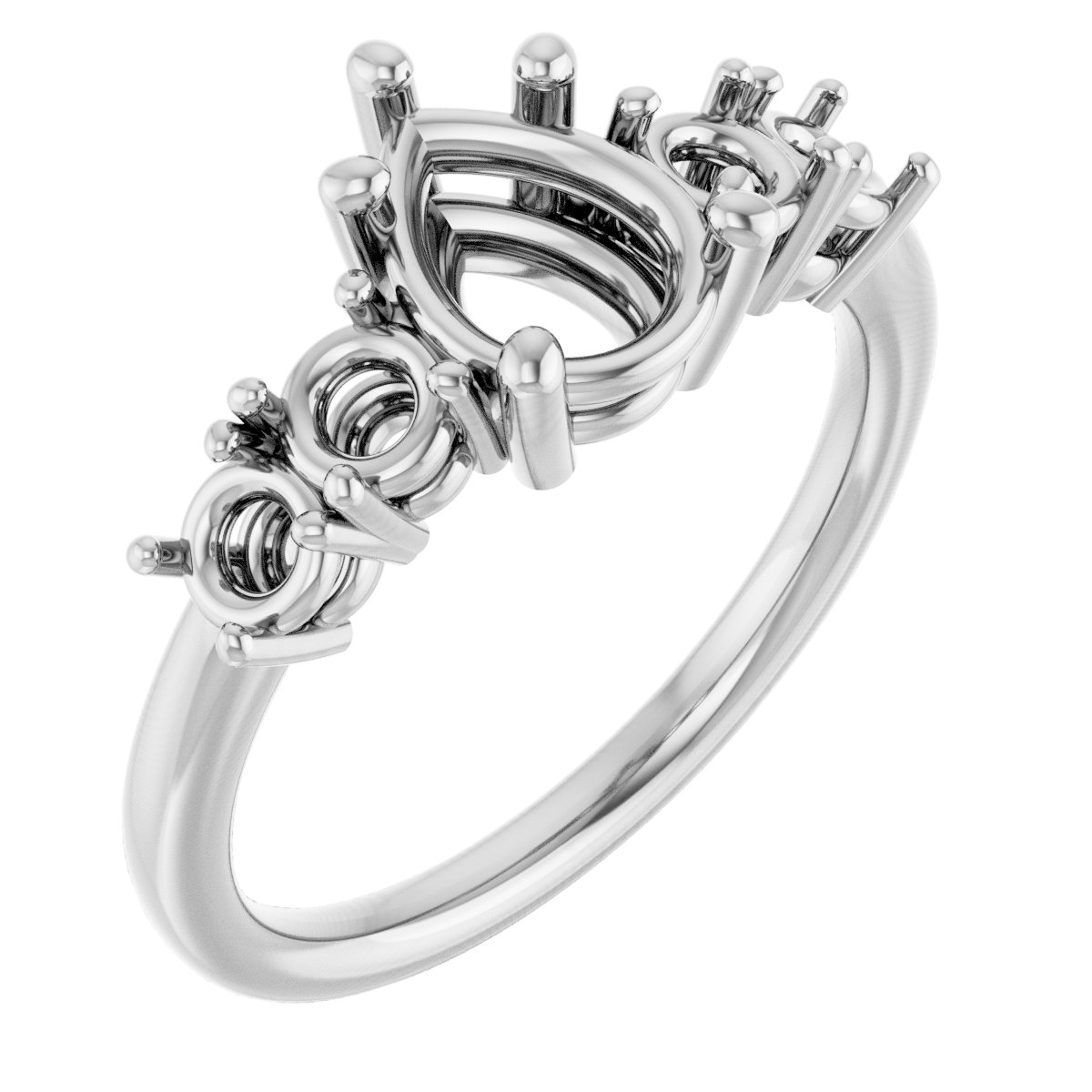 Accented Engagement Ring