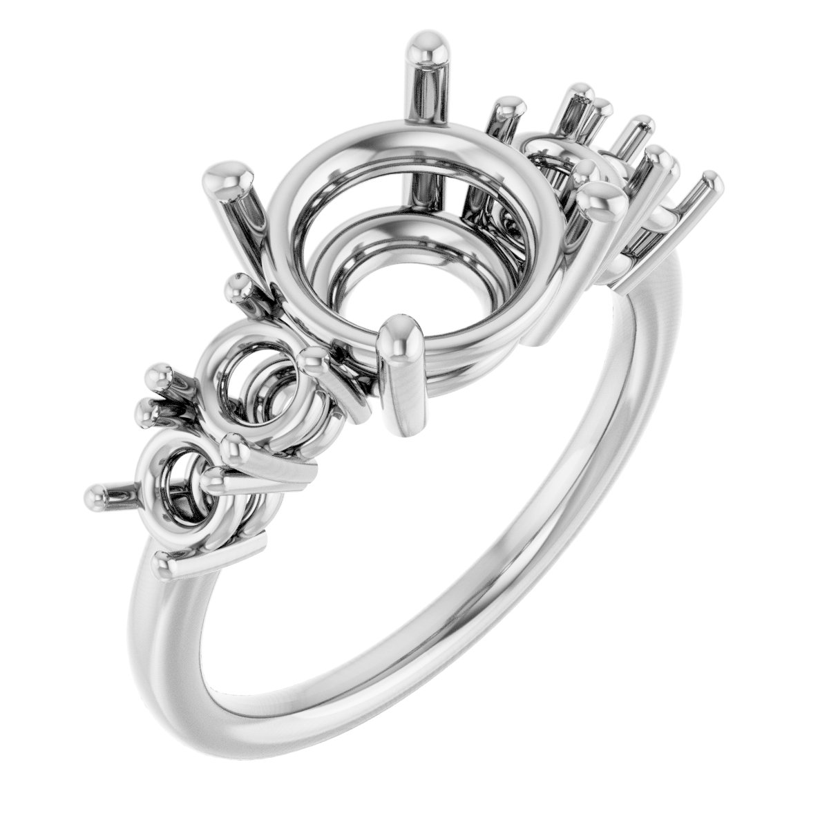 Accented Engagement Ring
