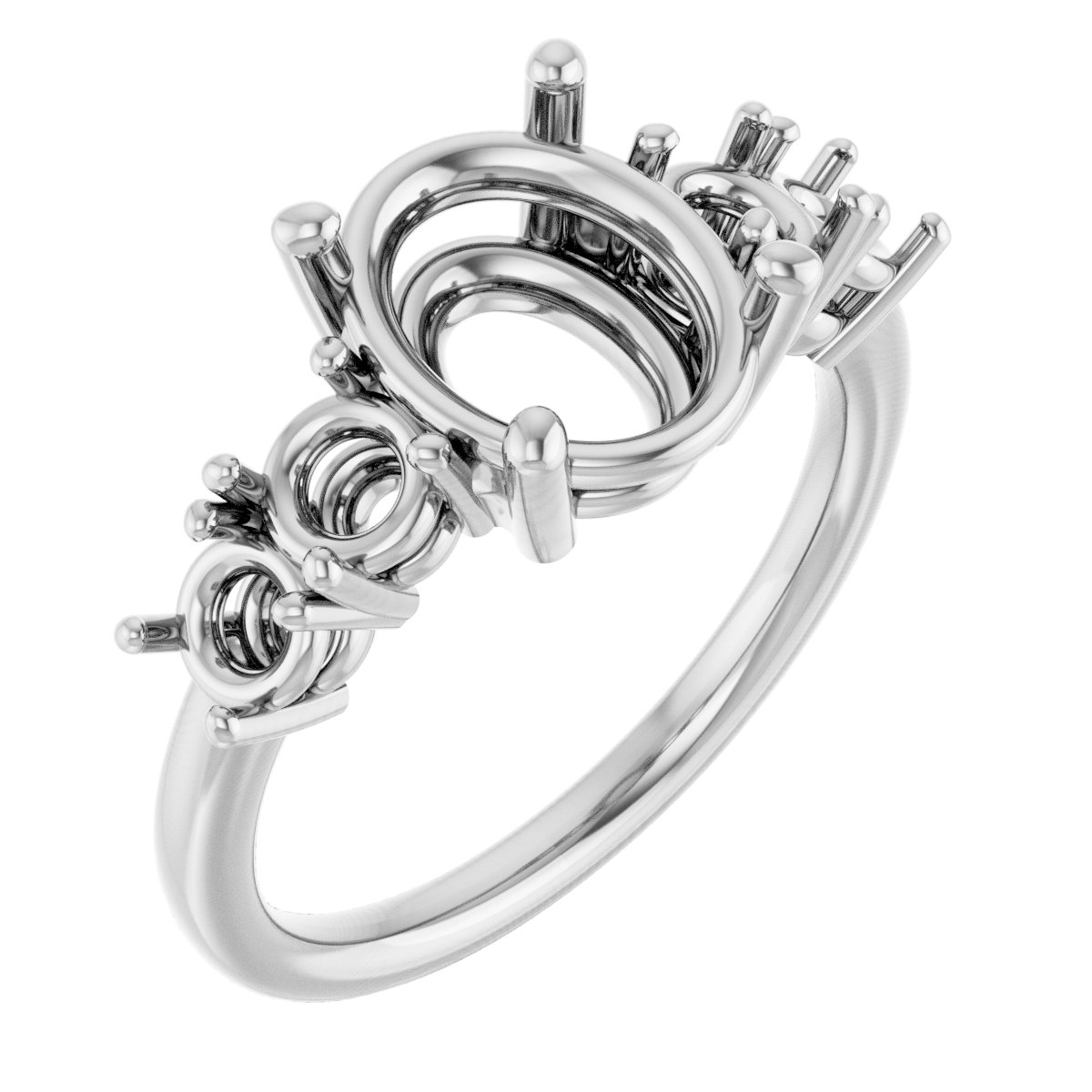Accented Engagement Ring