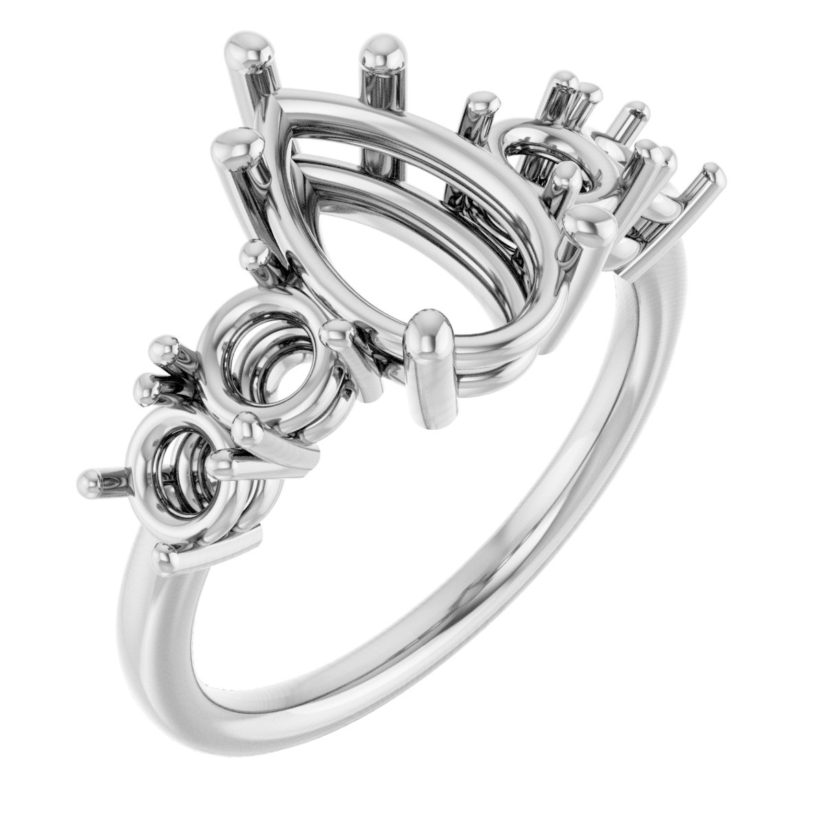 Accented Engagement Ring