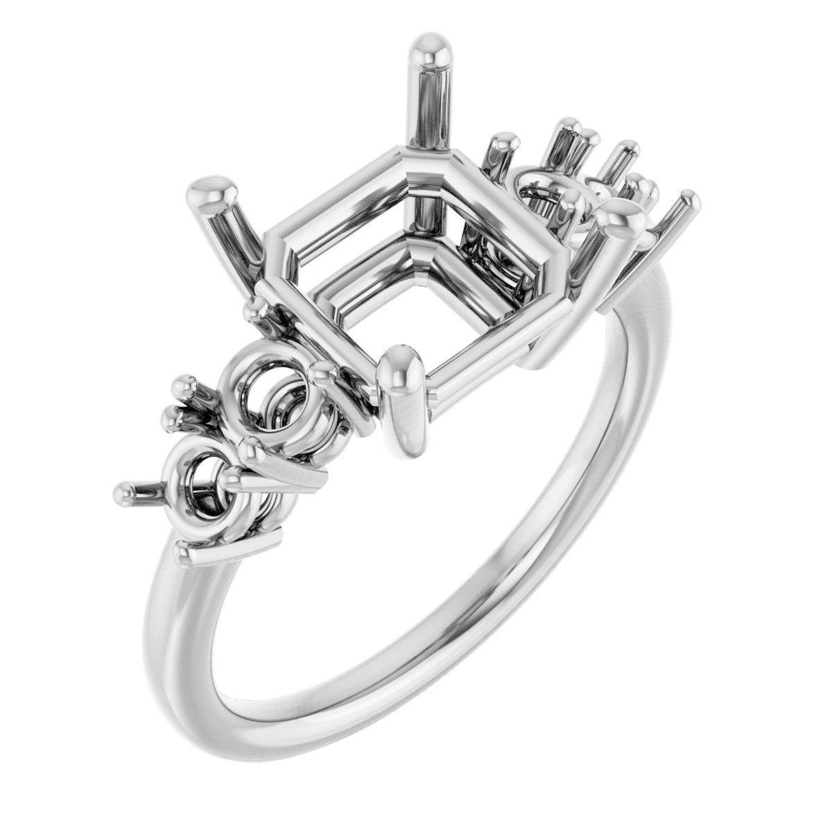 Accented Engagement Ring