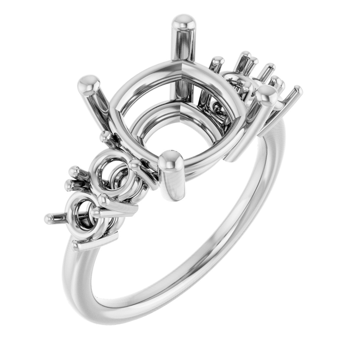 Accented Engagement Ring