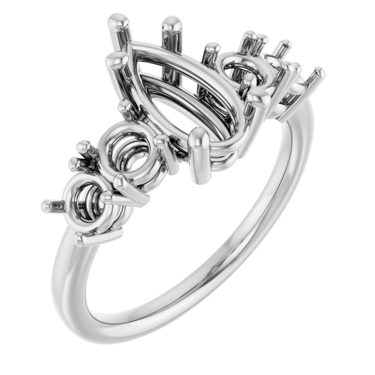 Accented Engagement Ring