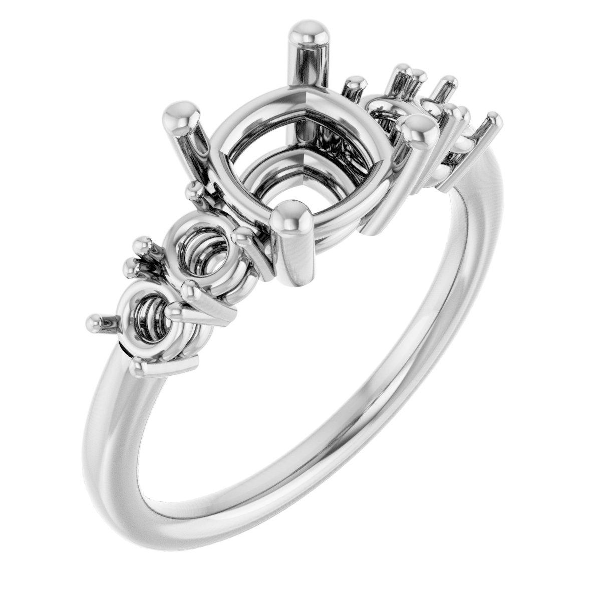 Accented Engagement Ring