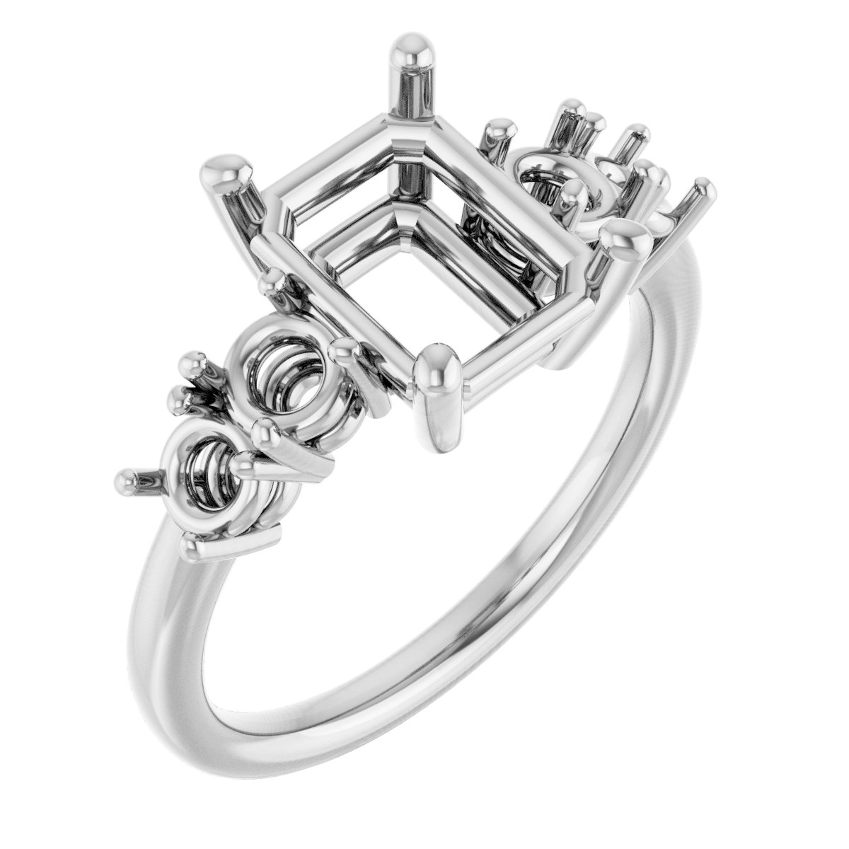 Accented Engagement Ring