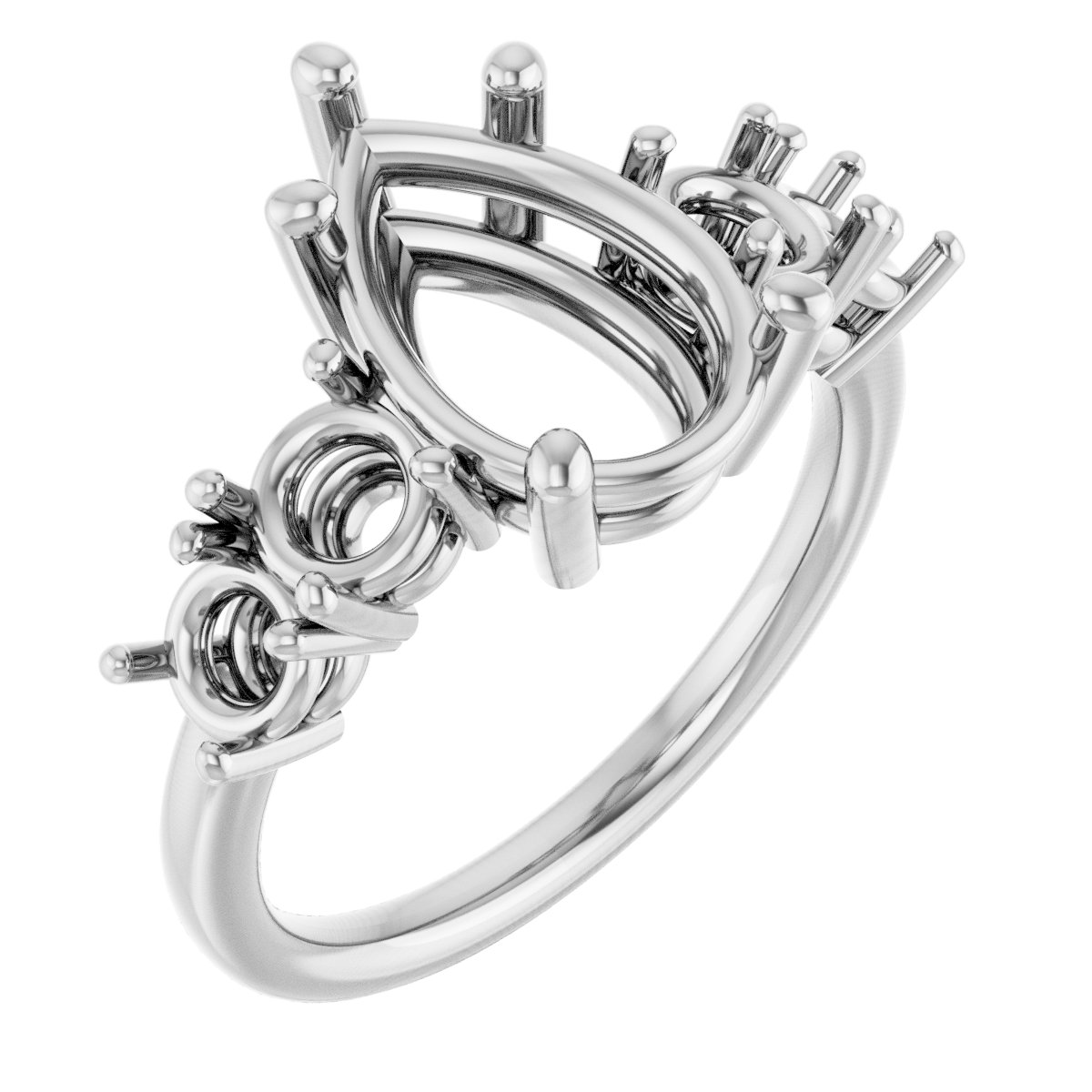 Accented Engagement Ring