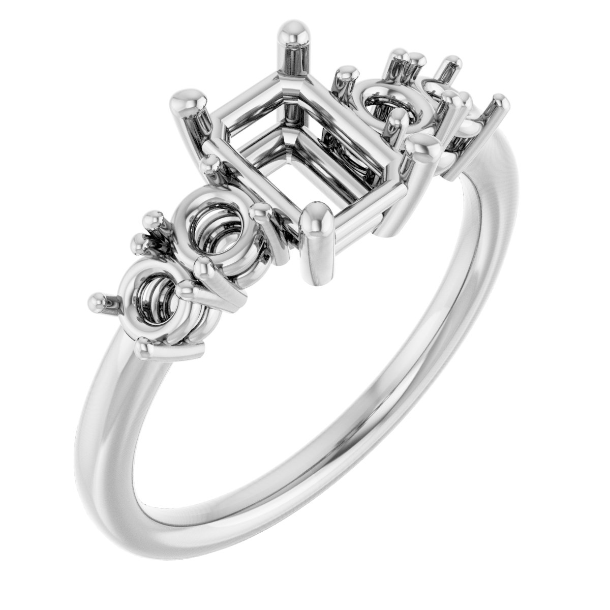 Accented Engagement Ring