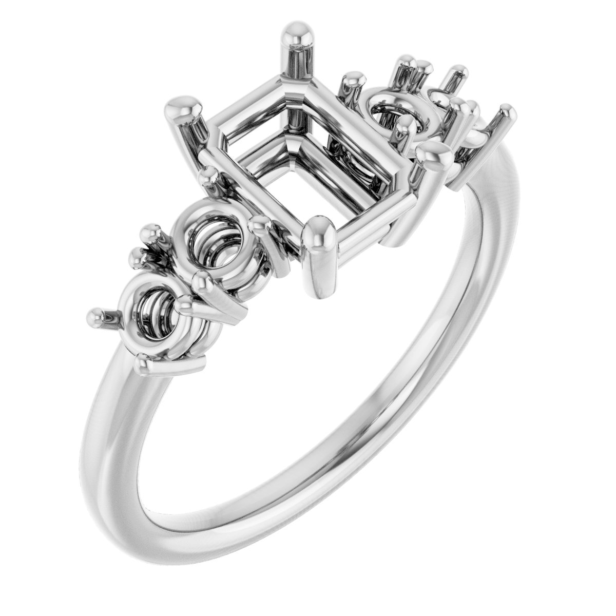 Accented Engagement Ring