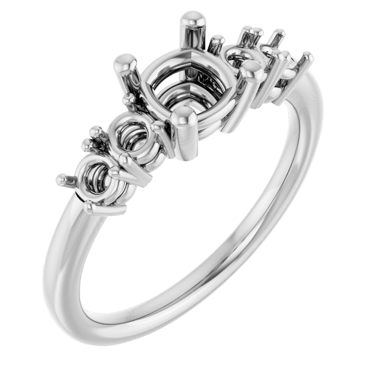 Accented Engagement Ring