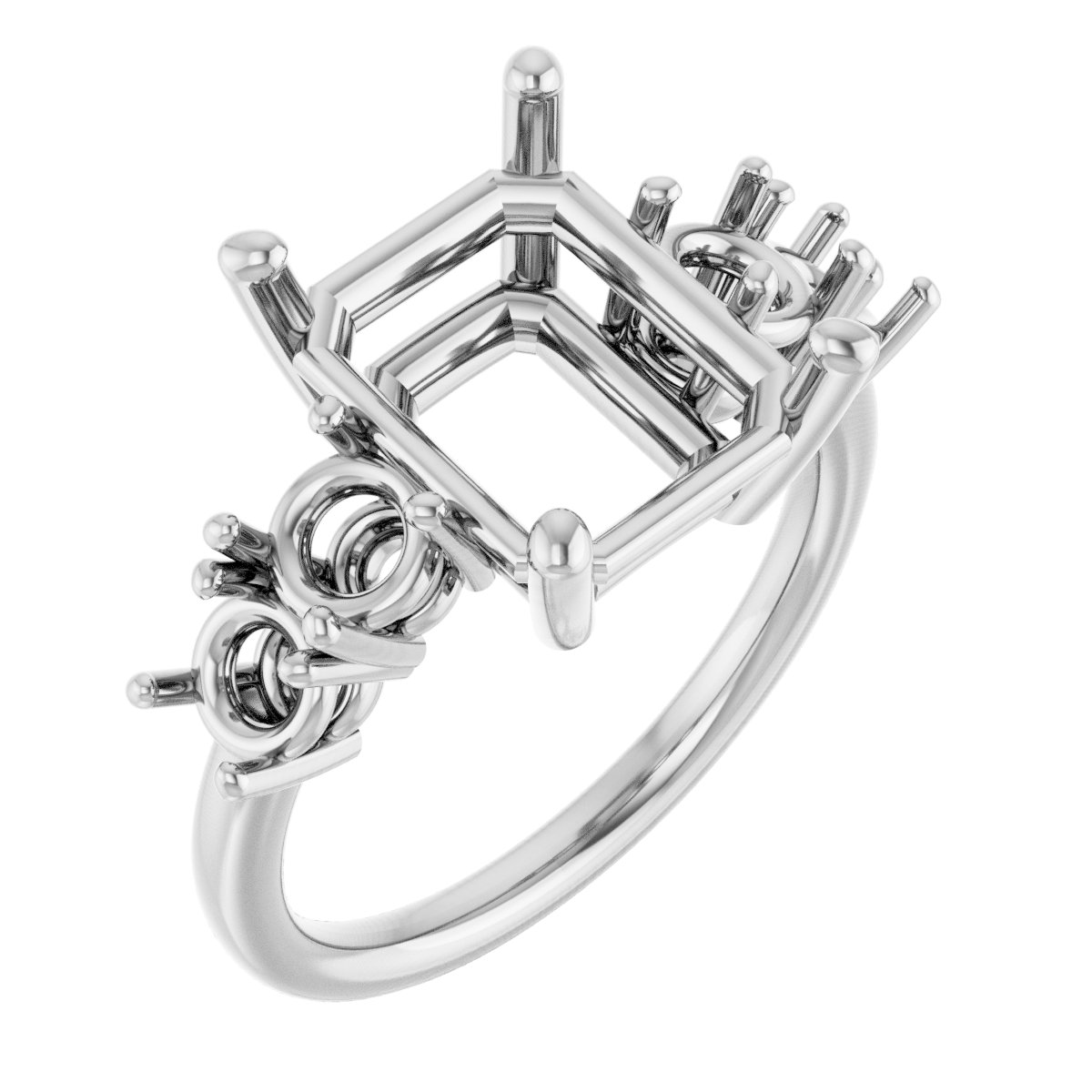 Accented Engagement Ring