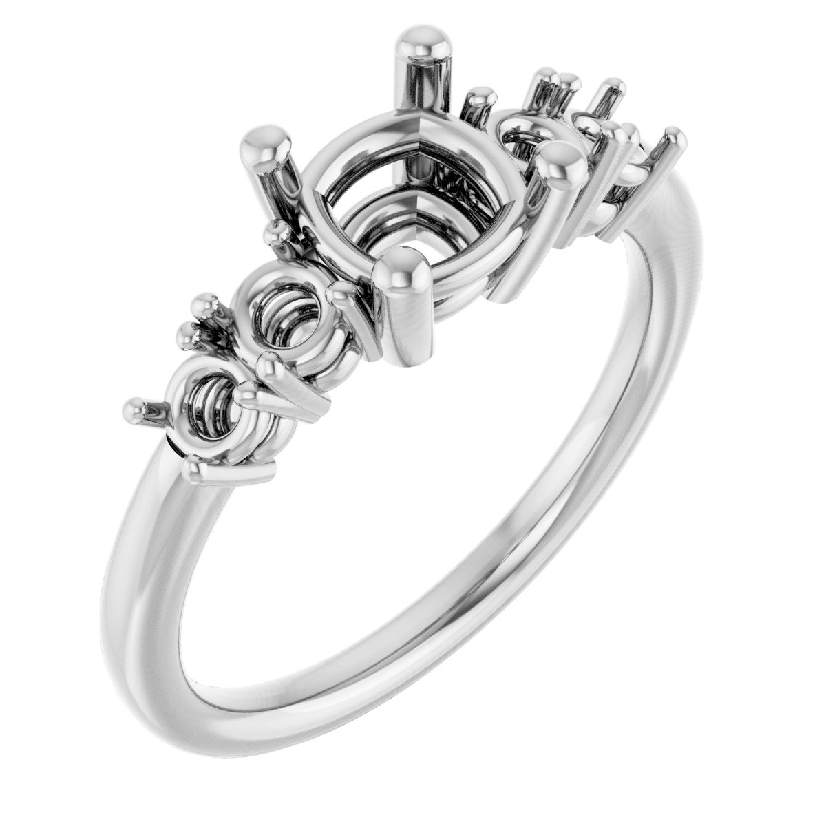 Accented Engagement Ring