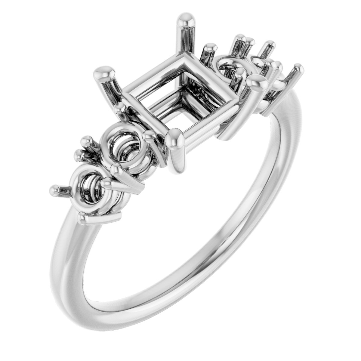 Accented Engagement Ring