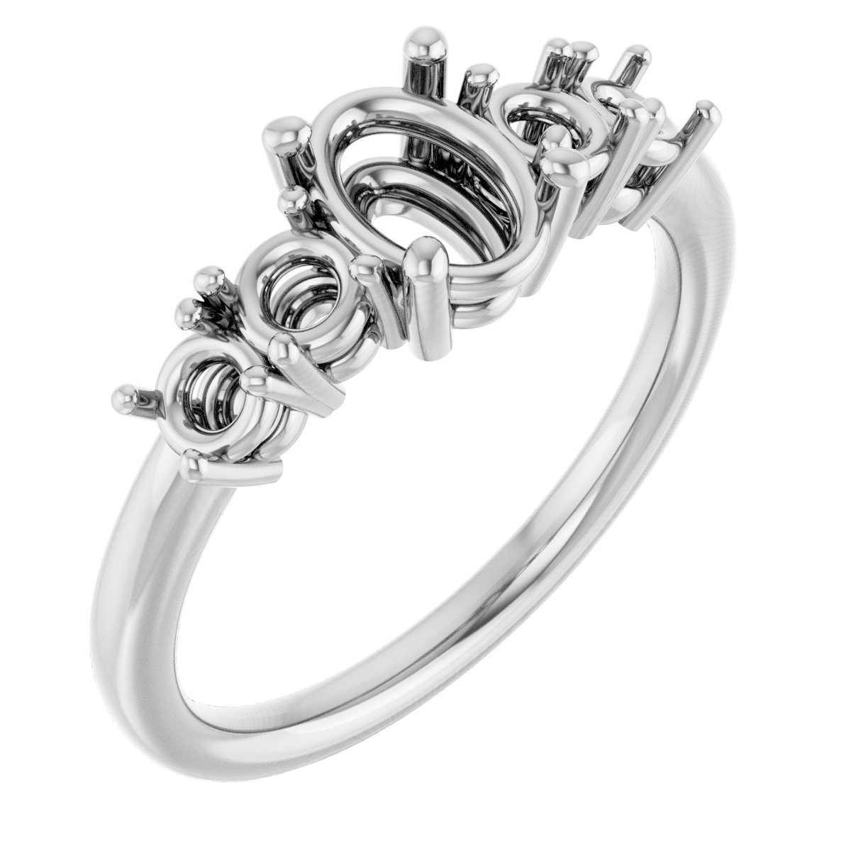 Accented Engagement Ring