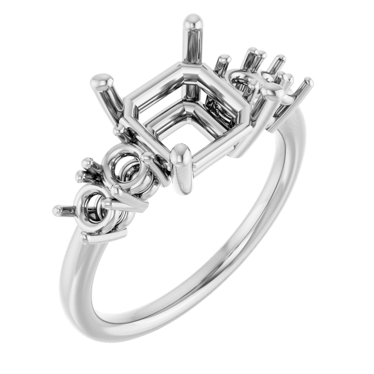 Accented Engagement Ring