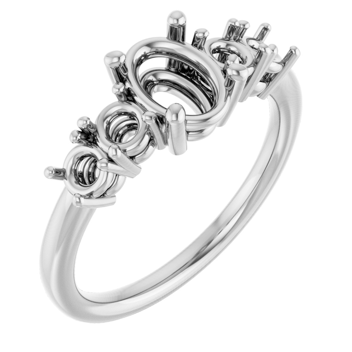 Accented Engagement Ring