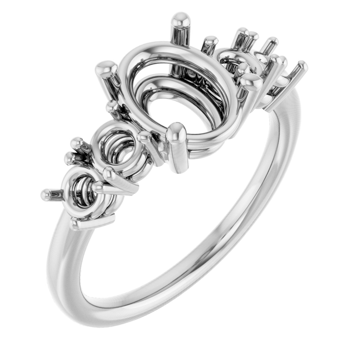 Accented Engagement Ring