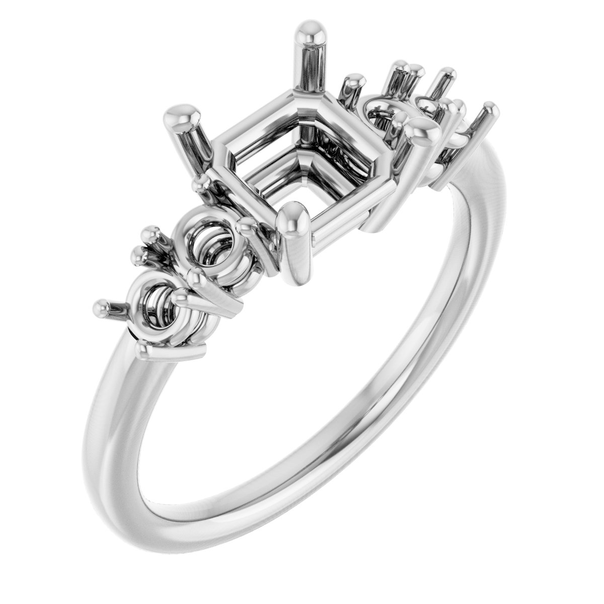 Accented Engagement Ring