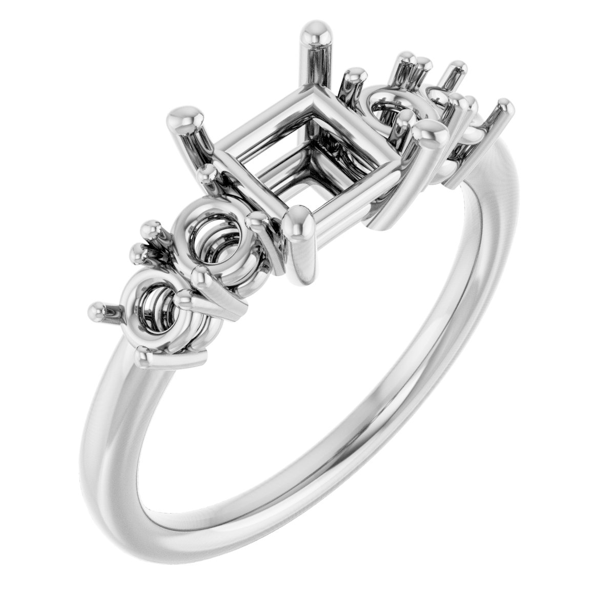 Accented Engagement Ring
