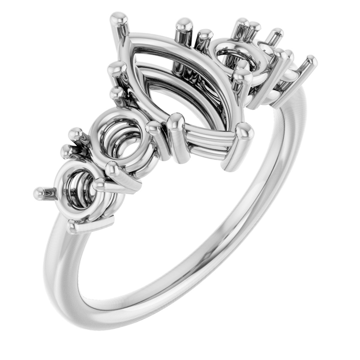 Accented Engagement Ring