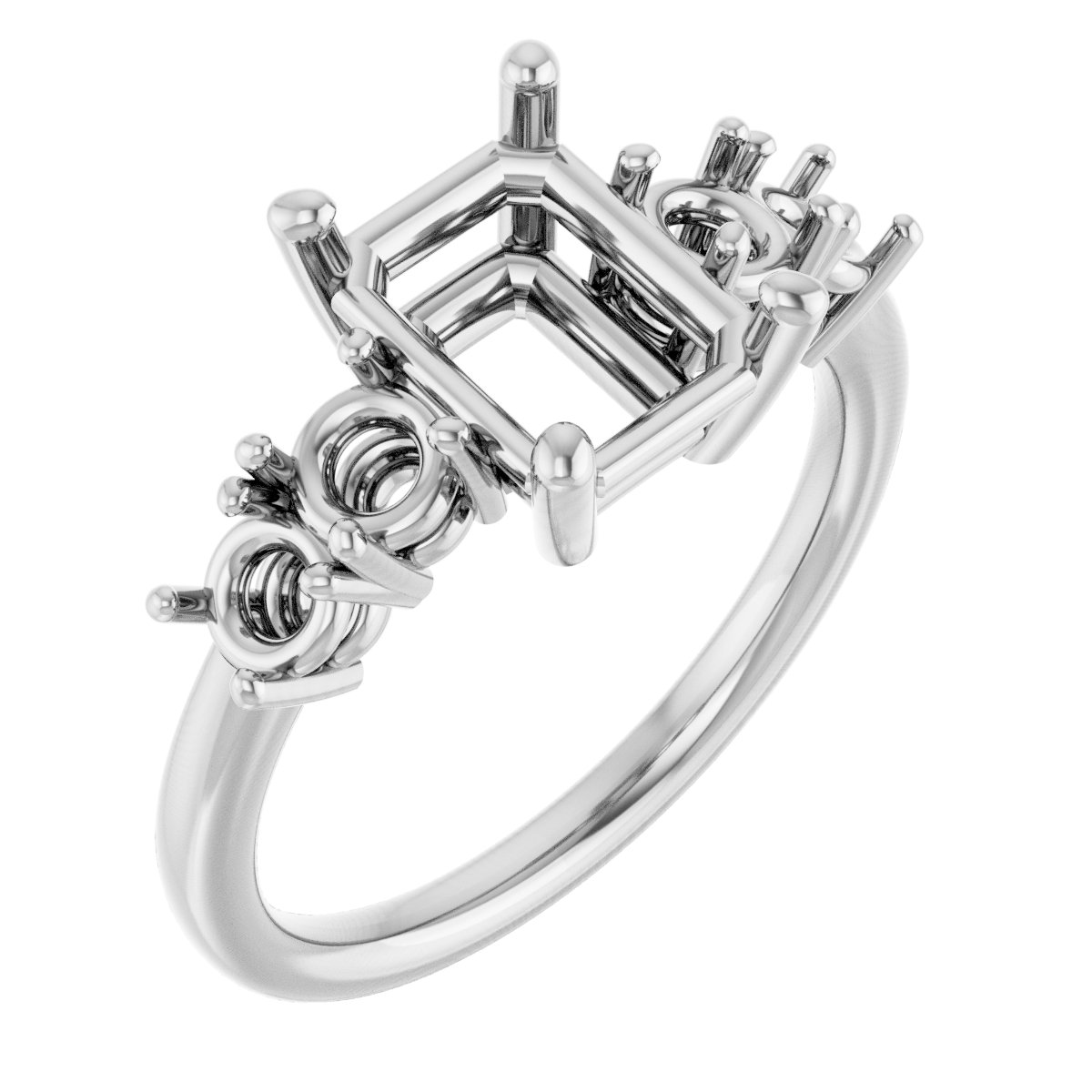 Accented Engagement Ring