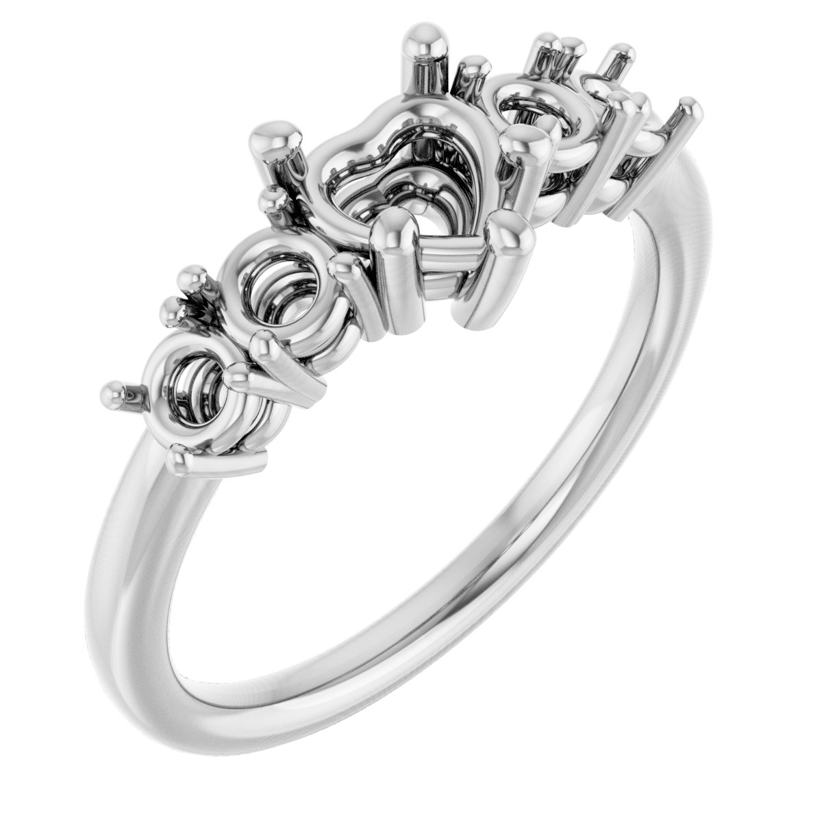 Accented Engagement Ring