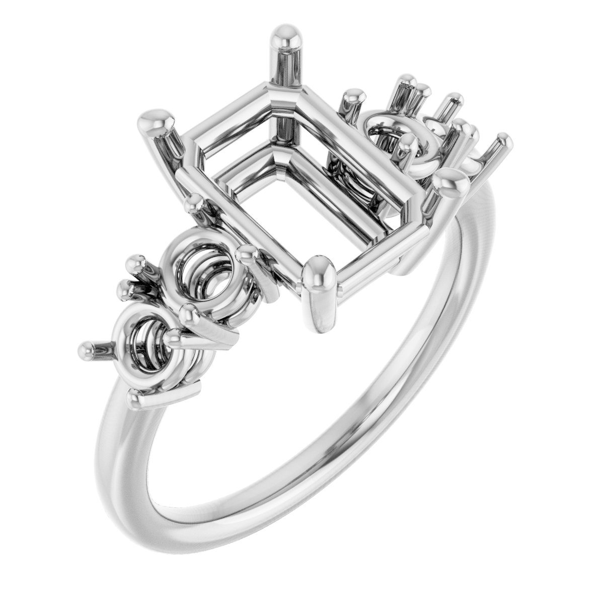 Accented Engagement Ring